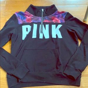 PINK Half Zip Sweatshirt 🌺